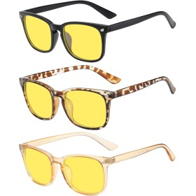 DKDDSSS 3 Pares Gafas de Conducción Nocturna, Gafa Visión Nocturna Polarizadas, Gafas de Sol Polarizadas Hombre y Mujer,