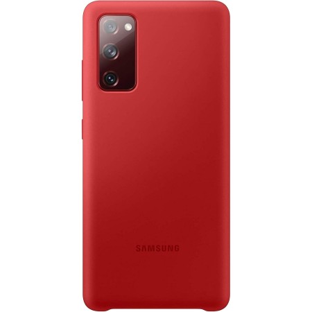Samsung EF-PG780TREGEU - Silicone Cover para Galaxy S20 FE, rojo