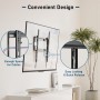 BONTEC Soporte TV Pared para Pantallas de 26-65 Pulgadas TV Planos Curvos LCD/LED/OLED, Inclinable para TV de hasta 55 kg, Máx