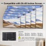 BONTEC Soporte TV Pared para Pantallas de 26-65 Pulgadas TV Planos Curvos LCD/LED/OLED, Inclinable para TV de hasta 55 kg, Máx