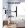 Soporte de TV Pared Articulado Inclinable Y Giratorio – Soporte De TV para Pantallas De 13-42” TV – MAX VESA 200x200mm, para