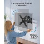Soporte de TV Pared Articulado Inclinable Y Giratorio – Soporte De TV para Pantallas De 13-42” TV – MAX VESA 200x200mm, para