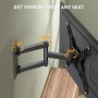 Perlegear Soporte TV de Pared Pantallas de 26-60 Pulgadas, Articulado Inclinable y Giratorio, hasta 45 kg, MAX VESA 400x400mm