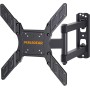 Perlegear Soporte TV de Pared Pantallas de 26-60 Pulgadas, Articulado Inclinable y Giratorio, hasta 45 kg, MAX VESA 400x400mm
