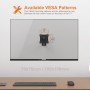GRIFEMA GB1009-1 Soporte TV Pared para 10-27" Giratorio Inclinable y Extensible, Universal Soporte Monitor Pared, Carga Hasta