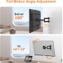 GRIFEMA GB1009-1 Soporte TV Pared para 10-27" Giratorio Inclinable y Extensible, Universal Soporte Monitor Pared, Carga Hasta