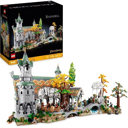 LEGO Icons EL SEÑOR DE LOS Anillos: RIVENDEL - Regalo por el Día del Padre - Maqueta para Construir de la Tierra Media - Gran