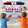 Diana Electrónico con Pistola Juguete, Objetivo de Tiro para Nerf con Restablecimiento Automático, 20 Dardos Juego Infantil,