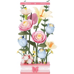 ROBOTIME Puzzle 3D Flores Maquetas para Construir Adultos Flores Rompecabezas Maqueta para Montar Construcciones con Caja,