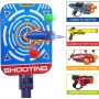 Diana Electrónico con Pistola Juguete, Objetivo de Tiro para Nerf con Restablecimiento Automático, 20 Dardos Juego Infantil,