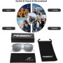 FEISEDY Retro 70s Gafas de Sol Cuadradas Mujer Hombre Vintage Gafas Clásicas con Doble Puente Protección UV400 B2835