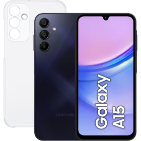 Samsung Galaxy A15 256 GB con Funda - Teléfono Móvil LTE, Smartphone Android, Carga Rápida, Con 8 GB de RAM, Color Negro