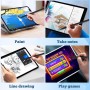 Lápiz Capacitivo para iPad Apple 2018-2024 con función de Carga rápida, lápiz Capacitivo con 4 Puntas de Repuesto, Pencil con