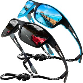 Perfectmiaoxuan Gafas de sol polarizadas deportivas hombre mujer conducción pesca senderismo Ciclismo Alpinismo Vacaciones