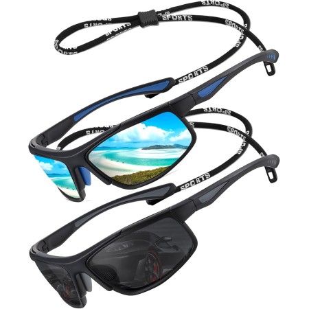 Perfectmiaoxuan Gafas de sol polarizadas deportivas hombre mujer conducción pesca senderismo Ciclismo Alpinismo Vacaciones