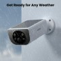 AOQEE Camara Vigilancia WiFi Exterior Solar - 2K Seguridad Camaras Vigilancia Domicilio WiFi sin Cable con Batería, Humana/PIR