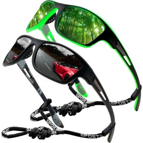 Perfectmiaoxuan Gafas de sol polarizadas deportivas hombre mujer conducción pesca senderismo Ciclismo Alpinismo Vacaciones