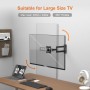 GRIFEMA GB1009-1 Soporte TV Pared para 10-27" Giratorio Inclinable y Extensible, Universal Soporte Monitor Pared, Carga Hasta