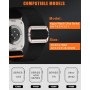 Higgs Correa Compatible con Correa Apple Watch 44mm 46mm 45mm 42mm Ultra/Ultra 2 49mm Hombre Mujer, Pulsera Nylon Deportiva