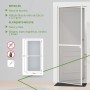 Amig - Mosquitera para Puerta | 100 x 220 cm | Protección Eficaz | Ajustable | Kit Completo con Marco, Malla y Accesorios |