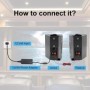 Herdio 2 uds 4 ''altavoces Bluetooth para exteriores impermeables con 