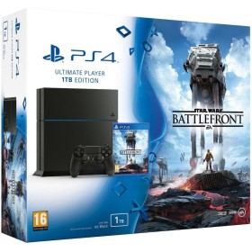 Console Playstation 4 1 To Jet Black + Star Wars: Battlefront [Importación Francesa]