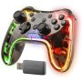 Mars Gaming MGPX, Gamepad Bluetooth 5.0 2en1, RGB Neon, Vibración Dual y Función Turbo, Soporte Smartphone Hasta 6.8", Mando