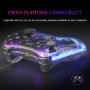 Mars Gaming MGPX, Gamepad Bluetooth 5.0 2en1, RGB Neon, Vibración Dual y Función Turbo, Soporte Smartphone Hasta 6.8", Mando