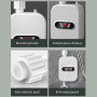 GjnjfdF Calentador de Ducha Eléctrico, Calentador de Agua Termostático, Calentador de Agua InstantáNeo Ducha 220V Grifo de BañO