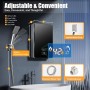 Calentador de agua eléctrico pequeño, 6500 W, set de ducha, calentador de agua instantáneo, temperatura del agua precisa,