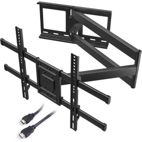 BONTEC Soporte TV Pared con Brazo Articulado Extralargo de 1040mm para Pantallas de 32-75" de Planos/Curvos LCD/LED/OLED, hasta