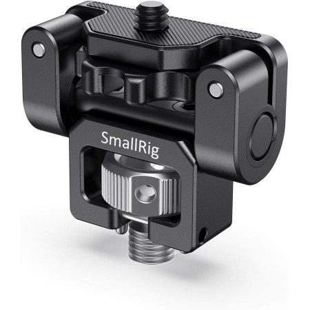 SMALLRIG Monitor Mount Inclinable 146° ，Montaje de Monitor Carga Máxima 1,5 kg, con Tornillo de 3/8'' y Clavijas de Ubicación