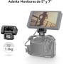 SMALLRIG Monitor Mount Inclinable 146° ，Montaje de Monitor Carga Máxima 1,5 kg, con Tornillo de 3/8'' y Clavijas de Ubicación
