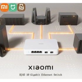 Xiaomi-conmutador Ethernet Mi 10 Gigabit de 10000Mbps, conmutador de r