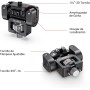 SMALLRIG Monitor Mount Inclinable 146° ，Montaje de Monitor Carga Máxima 1,5 kg, con Tornillo de 3/8'' y Clavijas de Ubicación