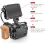 SMALLRIG Monitor Mount Inclinable 146° ，Montaje de Monitor Carga Máxima 1,5 kg, con Tornillo de 3/8'' y Clavijas de Ubicación