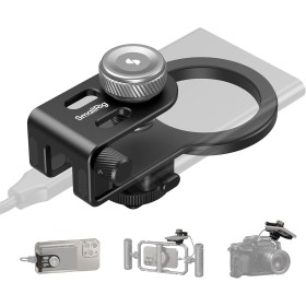 SMALLRIG Soporte para SSD 2 en 1, Soporte para SSD MagSafe con Abrazadera para Cable de Zapata Fría, Compatible con SSD de 0,3 A