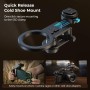 SMALLRIG Soporte para SSD 2 en 1, Soporte para SSD MagSafe con Abrazadera para Cable de Zapata Fría, Compatible con SSD de 0,3 A