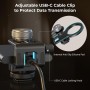 SMALLRIG Soporte para SSD 2 en 1, Soporte para SSD MagSafe con Abrazadera para Cable de Zapata Fría, Compatible con SSD de 0,3 A