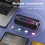 Altavoz Bluetooth 5.4, 30W Altavoz Portatil Potente con 3 EQ Modos, 3 Luces RGB Regulables, 30H de Reproducción Bluetooth