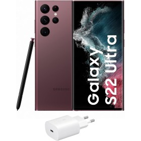 Samsung Galaxy S22 Ultra 5G (512 GB) Burdeos + Cargador – Teléfono móvil libre, Smartphone Android (Versión Española)