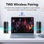 Altavoz Bluetooth 5.4, 30W Altavoz Portatil Potente con 3 EQ Modos, 3 Luces RGB Regulables, 30H de Reproducción Bluetooth
