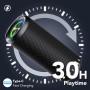 Altavoz Bluetooth 5.4, 30W Altavoz Portatil Potente con 3 EQ Modos, 3 Luces RGB Regulables, 30H de Reproducción Bluetooth