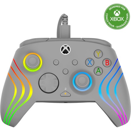 Turtle Beach Afterglow Wave Mando Negro con Cable RGB - con Licencia para Xbox Series XS, Xbox One y Windows - Botones