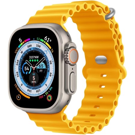 NUKELOLO 2 Piezas Ocean Correa Compatible con Apple Watch Ultra 49mm 45mm 44mm 42mm 41mm 40mm 38mm,banda deportiva silicona