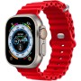 NUKELOLO 2 Piezas Ocean Correa Compatible con Apple Watch Ultra 49mm 45mm 44mm 42mm 41mm 40mm 38mm,banda deportiva silicona