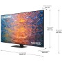 SAMSUNG TV Neo QLED 4K 2023 75QN95C Smart TV de 75" con Quantum Matrix Technology, Procesador Neural 4K con IA, Diseño Infinity,
