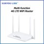 Enrutador WiFi 4G LTE, repetidor de cuatro antenas WiFi, amplificador 