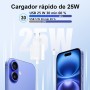 Cargador USB C Cabezal para Apple Watch 10 9 8 7 Phone16 16e 15 iWatch Ultra 2 SE Hermès 6 5 4 3 2 1 Nike, AppleWatch Carga