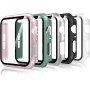 Bigqin [5 Piezas] Protector de Pantalla Compatible con Apple Watch Series 6/5/4/SE 40mm, con Vidrio Templado, Cubierta Completa,